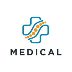 Wall Mural - Medical pharmacy logo design template.- vector illustrator - Vector