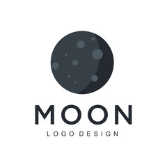 Poster - Moon Logo Design Vector - Vector