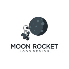 Poster - Moon Logo Design Vector - Vector