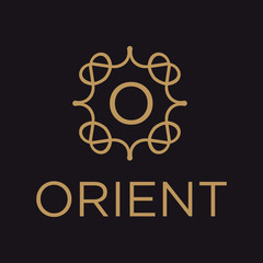 Poster - Premium linear shield monogram letter O logotype. Elegant crest leaf stamp icon vector logo. Luxury alphabet frame symbol. - Vector