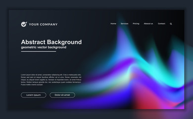 Wall Mural - trendy abstract liquid background for your landing page design. minimal background for for website d