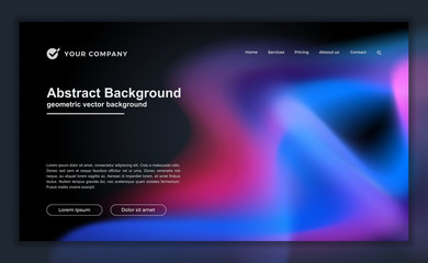 Wall Mural - trendy abstract liquid background for your landing page design. minimal background for for website d