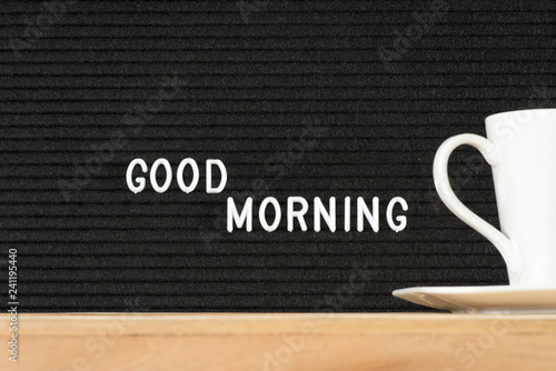 Eine Tasse Kaffee Und Slogan Guten Morgen Buy This Stock Photo And Explore Similar Images At Adobe Stock Adobe Stock