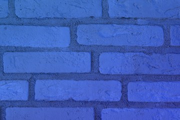 creative shabby blue brick wall texture for use as background.