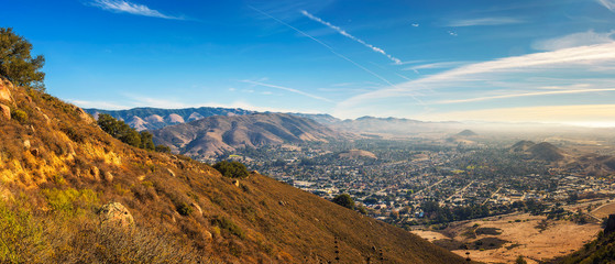 Fototapete - San Luis Obispo viewed from the Cerro Peak