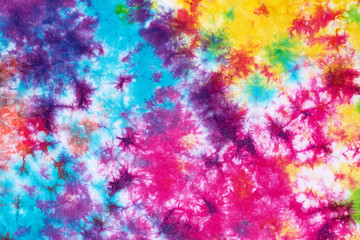 Wall Mural - colorful tie dye pattern abstract background