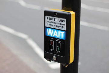 Wait at Pedestrian Crossing UK