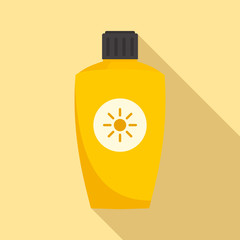 Wall Mural - Uva sunscreen bottle icon. Flat illustration of uva sunscreen bottle vector icon for web design