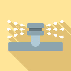 Poster - Water sprinkler icon. Flat illustration of water sprinkler vector icon for web design