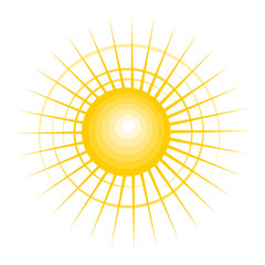 Poster - sun icon design