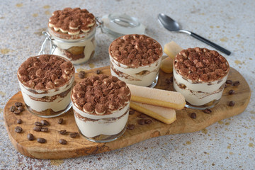 Canvas Print - Traditional Italian dessert tiramisu