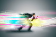 © Tom Wang - businessman running fast and tech concept