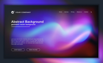 Wall Mural - trendy abstract liquid background for your landing page design. minimal background for for website d