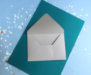 Envelope color paper background