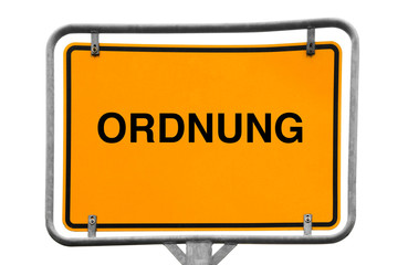 Sticker - Ordnung Wegweiser