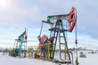 © Алексей Закиров - Mining and quarrying. Installations for the extraction of oil from the bowels of the Earth. Pumpjack is the overground drive for a reciprocating piston pump in an oil well.