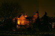 Zamek olsztyński nocą