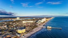 Daytona Beach, Florida, USA Coastline Aerial
