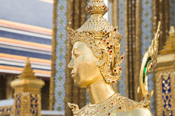 Golden statue in Bangkok temple