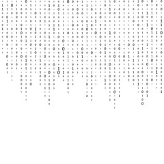 Wall Mural - abstract matrix background. binary computer code. coding. hacker concept. vector background illustra