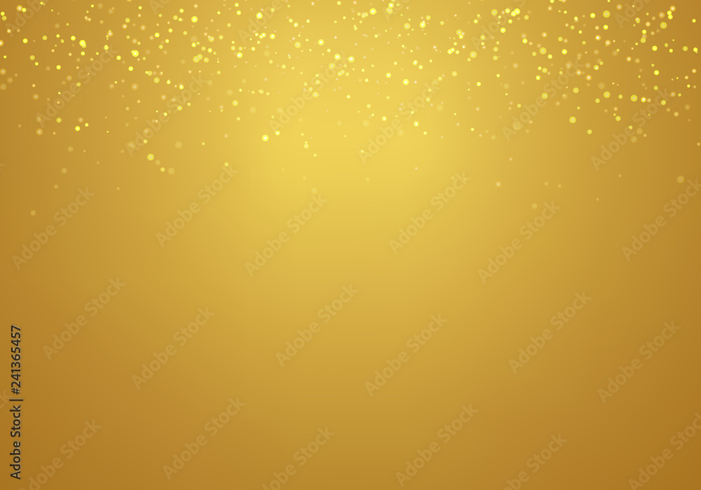 Golden Led Texture Abstract falling golden glitter lights texture on a gold gradient ...