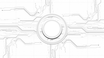 Wall Mural - technology futuristic abstract hardware cyber circuit background vector