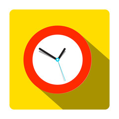 Wall Mural - Clock Icon. Vector Time Symbol.