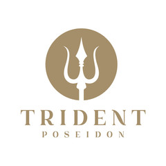 Aufkleber - Logo design elements Ukraine. Vector object for labels, badges, logos and other. Logotype element for template. Circular Trident logo design inspiration
