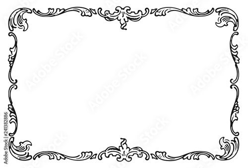 Fotomural Vintage frame decoration design element #isolated #vector