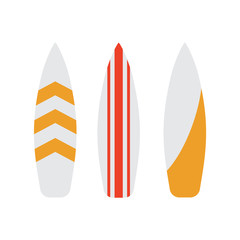 Wall Mural - Surfboard icons set. Surfboard surf vector illustration