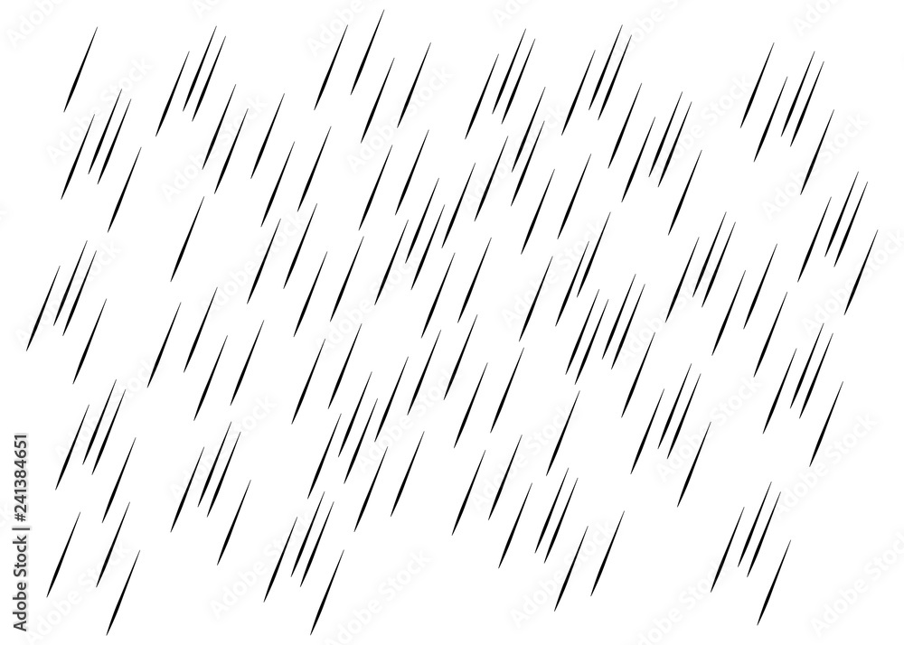 Rain transparent background. Water drops rainfall vector pattern - obrazy, fototapety, plakaty 