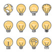 © karpenko_ilia - Large linear set of bulb icons