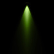 Isolated green spotlight effect on black background. Light show. Light from the top clipart.