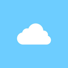 White cloud graphic icon design template illustration