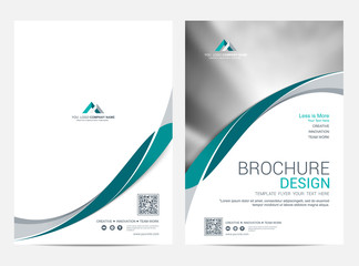 Wall Mural - brochure template flyer design vector background