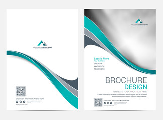 Wall Mural - brochure template flyer design vector background