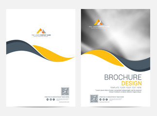 Wall Mural - brochure template flyer design vector background