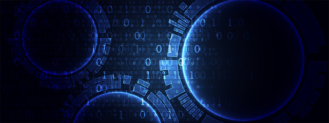 Abstract technology concept. High computer color background. Vector illustration