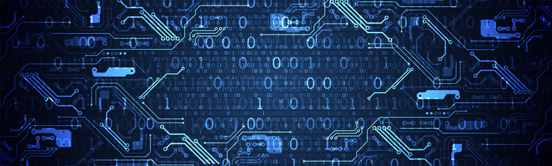 Abstract technology concept. High computer color background. Vector illustration