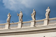 Statues on the colonnades.  St. Peter's Square (Piazza San Pietro). Vatican City. Italy