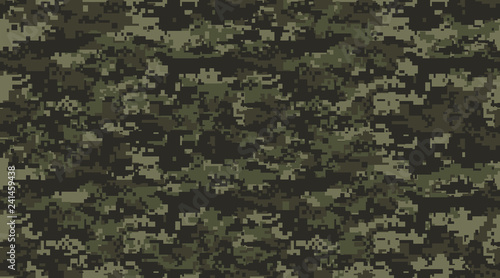 Fotomural Print Texture military camouflage seamless pattern