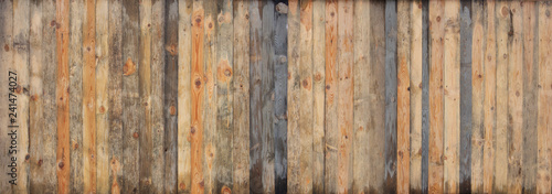 Fototapeta na wymiar Brown wood colored plank wall texture background