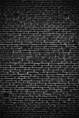 Black brick wall background