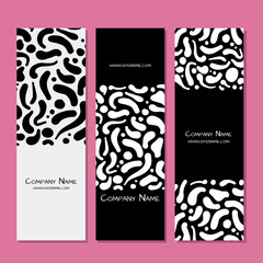 Aufkleber - Banners design, abstract liguid background