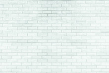 White Brick Wall Texture Background. Abstract Wallpaper.