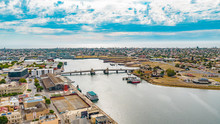 Drone View Of Port Adelaide, South Australia