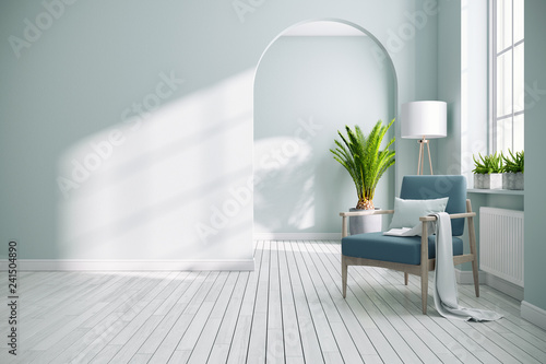 Scandinavia And Vintage Bedroom Interior Design Green