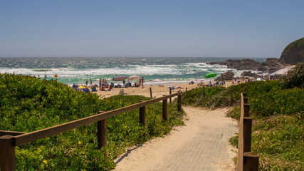 Wall Mural - Pathway to paradise - access walkway to One Mile Beach, Forster, NSW, Australia, Summer 2018