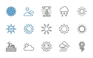 Poster - sunny icons set