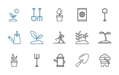 Canvas Print - soil icons set